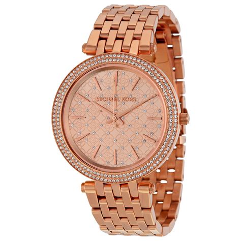 michael kors rose gold oversized ladies watch|rose gold mk watch cheap.